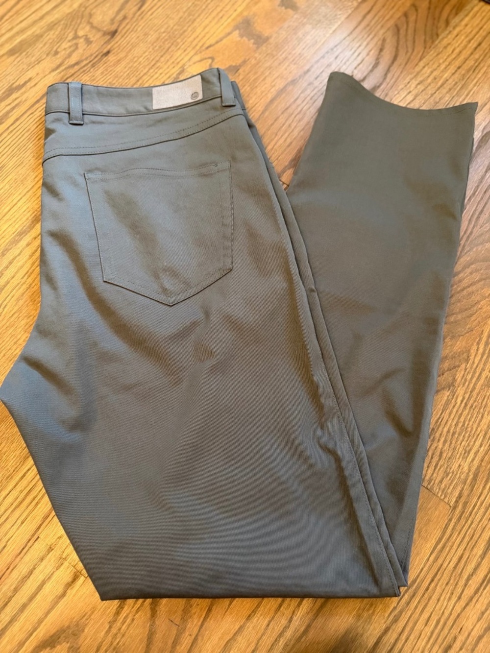Peter Millar Men’s Charcoal Gray 5 Pocket Stretch Pants - 34x32